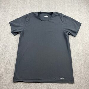 Calvin Klein Men's Size M‎ Medium Classic Fit Black Crew Neck T-Shirt